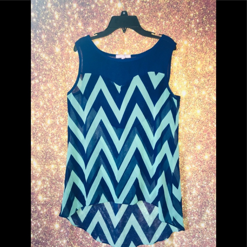Romeo and Juliet Couture Blue Blouse